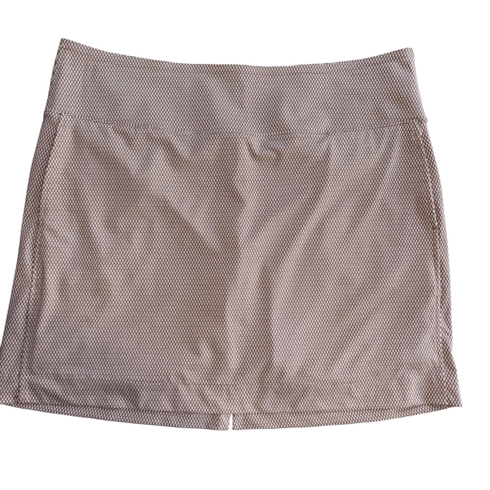 Fairway & Greene Golf Skort Womens Excellent Stretch Athletic XL Brown White